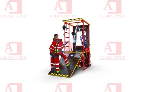 Учебно-тренировочный полигон Альпинист-2-0 (2,9м + без бревна) от АЛЬФА ГРУПП для практических занятий на высоте и в замкнутом пространстве с применением средств индивидуальной защиты и стационарных анкерных систем.  